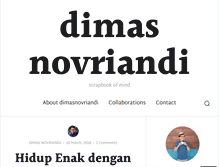 Tablet Screenshot of dimasnovriandi.com